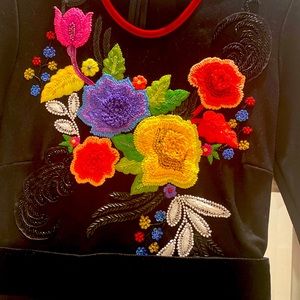 Just Cavalli dress. Made in Italian. Size Italian 40. Embroided. Never worn